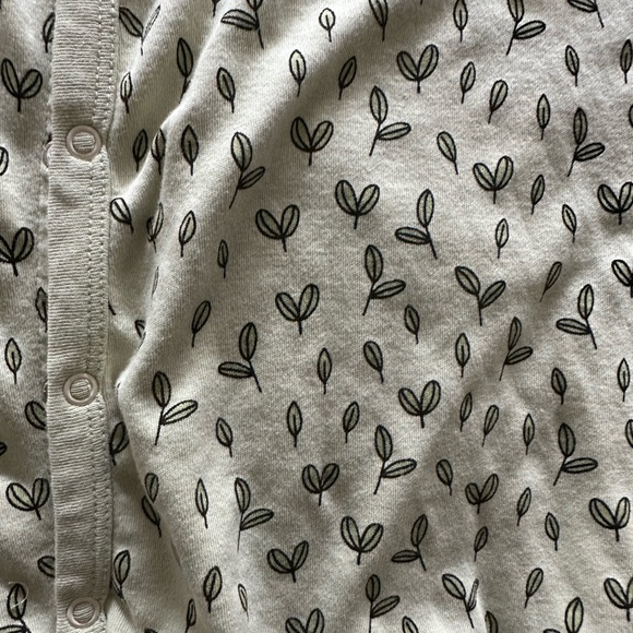 Parade organics sleeping kimono gown for babies 0-3 months in pattern - sprouts - Picture 6 of 6